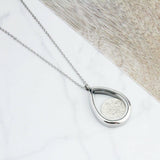 1955 70th Birthday Sixpence Teardrop Locket Necklace