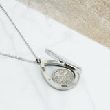 1955 70th Birthday Sixpence Teardrop Locket Necklace