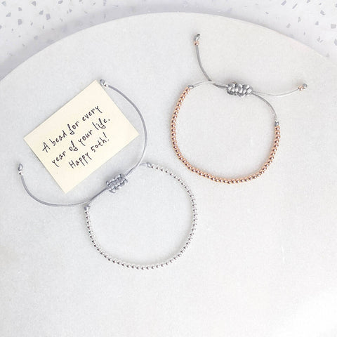 Happy 50th Bead For Every Year Friendship Bracelet