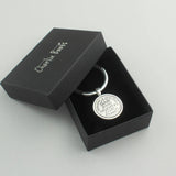 Personalised 1945 80th Birthday Sixpence Keyring