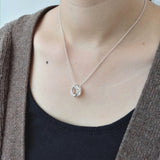 60th Birthday Sterling Silver Ring Necklace