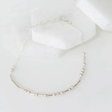 Sterling Silver You Are Loved Morse Code Chain Bracelet