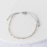 Sterling Silver Morse 'Brave And Beautiful' Bracelet