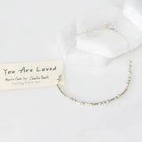 Sterling Silver You Are Loved Morse Code Bracelet