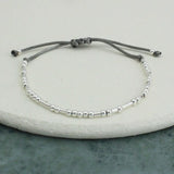 Sterling Silver Morse 'Brave And Beautiful' Bracelet