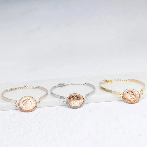 18th Birthday 2007 One Pence Cuff  Bracelet