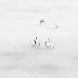 Silver Mouse Ear Studs