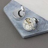 Personalised Encased Watch Mechanism Cufflinks