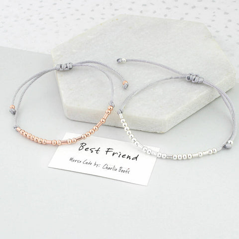 Best Friend Morse Code Bracelet