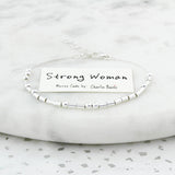 Customised Morse Code Chain Bracelet Sterling Silver