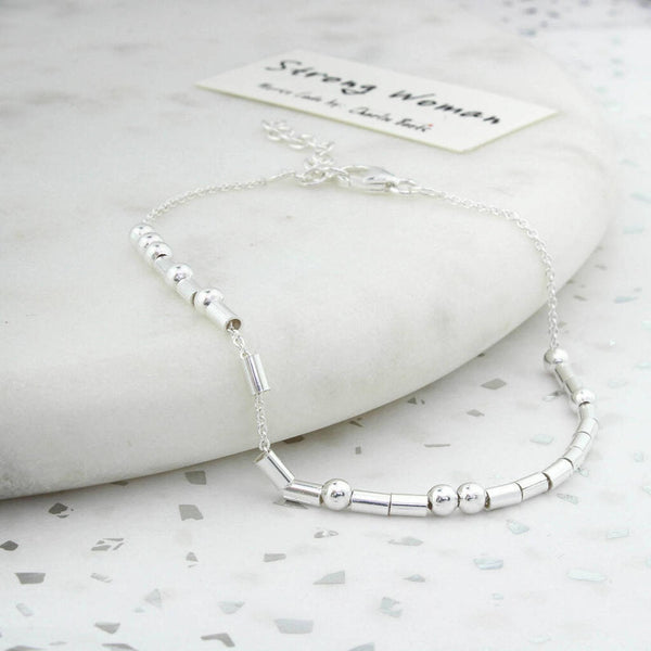 Bracciale di codice morse di AMORE giallo - Italia