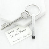 Personalised Morse Code Bar Keyring