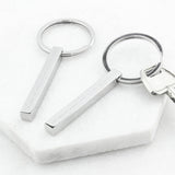 Personalised Morse Code Bar Keyring