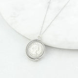 Sixpence 60th Birthday Spinner Necklace