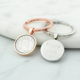 Personalised 16th Birthday Five Pence 5p Keyring