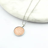 Personalised 18th Or 21st One Pence Necklace