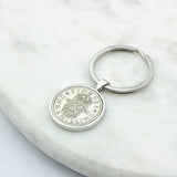 Personalised 1965 60th Birthday Shilling Keyring