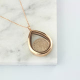 70th/ 80th Birthday Rose Gold Farthing Locket Necklace