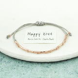 'Happy 21st' Birthday Morse Code Bracelet
