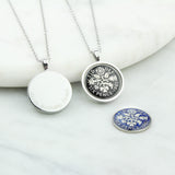 Personalised 1965 60th Enamelled Sixpence Necklace