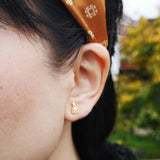 Reindeer And Christmas Tree Earrings