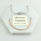 Warrior Goddess Morse Code Bracelet