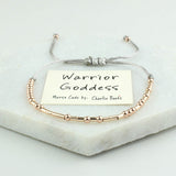 Warrior Goddess Morse Code Bracelet