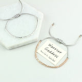 Warrior Goddess Morse Code Bracelet