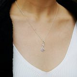 Sterling Silver Giraffe Pendant Necklace
