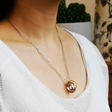 30th Birthday Tricolour Rings Necklace