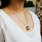 30th Birthday Tricolour Rings Necklace