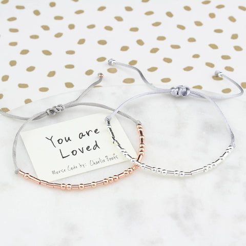 You Are Loved Morse Code Bracelet