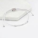 Sterling Silver 'Auntie' Morse Code Bracelet