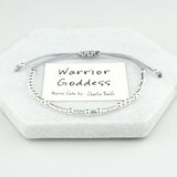 Warrior Goddess Morse Code Bracelet