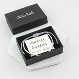 Warrior Goddess Morse Code Bracelet