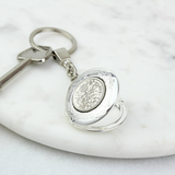 1928 to 1967 Lucky Sixpence Vintage Locket Keyring