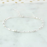 A New Chapter Sterling Silver Morse Code Chain Bracelet