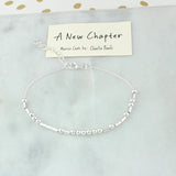 A New Chapter Sterling Silver Morse Code Chain Bracelet