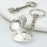 60th Birthday Lucky Sixpence Vintage Locket Keyring