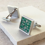 Personalised Genuine Circuit Board Cufflinks
