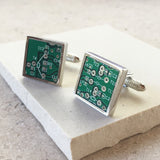 Personalised Genuine Circuit Board Cufflinks