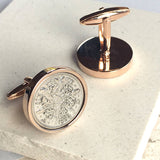 1945 80th Birthday Sixpence Coin Cufflinks