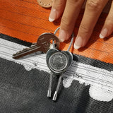 Personalised 18th Or 21st Birthday Five Pence Keyring