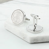 Personalised 21st Birthday Twenty Pence Coin Cufflinks