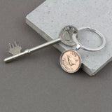 1945 80th Birthday Personalised Farthing Keyring