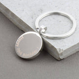 1955 70th Birthday Polished Farthing Keyring