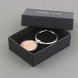 1955 70th Birthday Polished Farthing Keyring