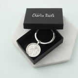 Personalised 1965 60th Birthday Sixpence Keyring