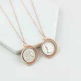 1965 60th Birthday Rose Gold Spinner Necklace