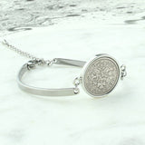 1965 60th Birthday Sixpence Cuff Chain Bracelet